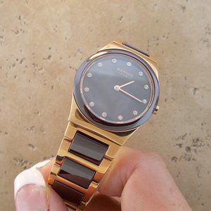 Women's Rose-tone & Ceramic Stainless Steel Watch